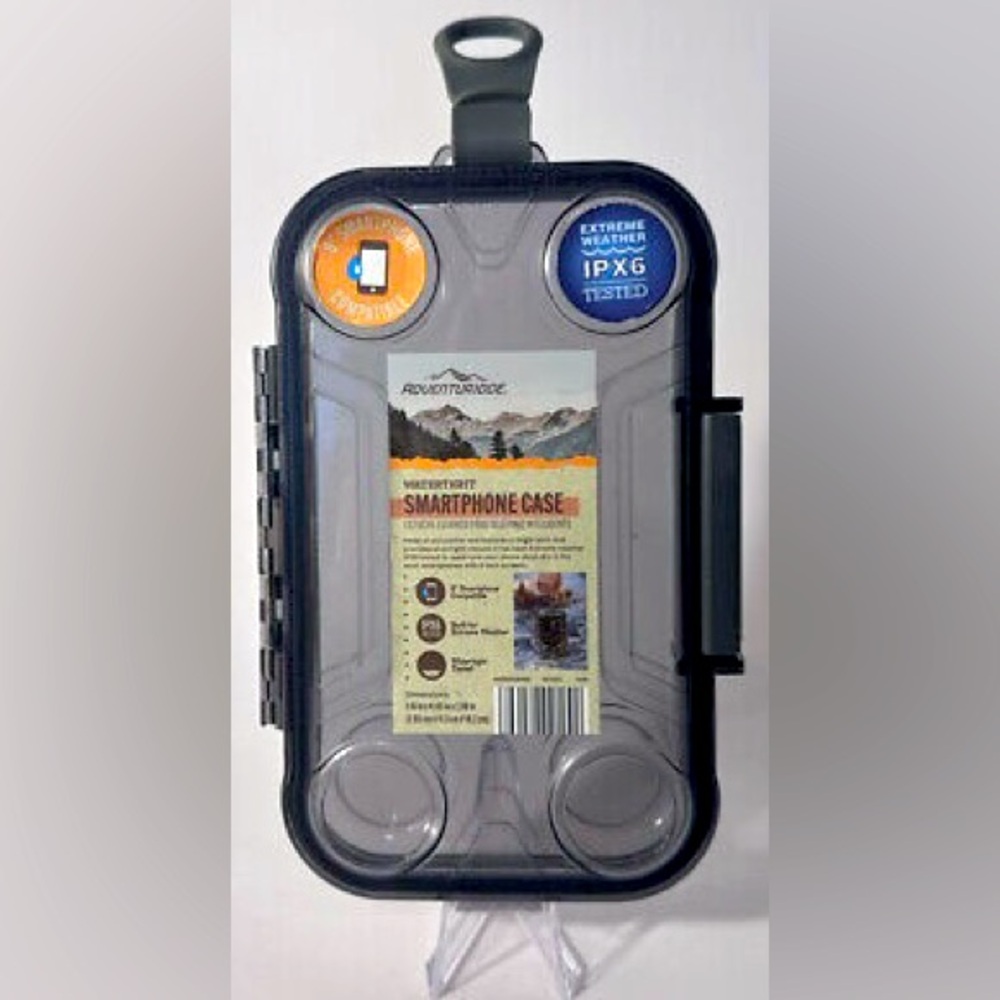Adventuridge Watertight Smartphone Case in Clear & Grey Tint- 6”